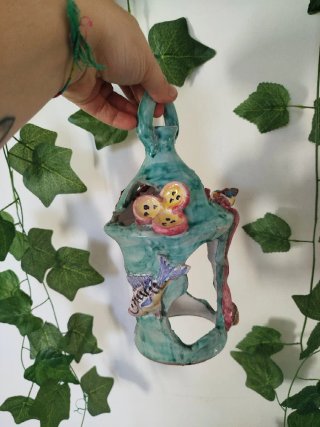 Lanterna in ceramica vietrese