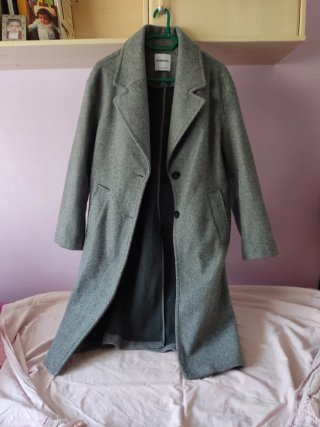 Abrigo Gris Bershka