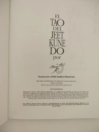 El Tao del Jeet Kune Do Bruce Lee