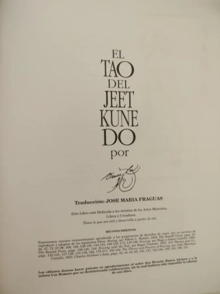 El Tao del Jeet Kune Do Bruce Lee