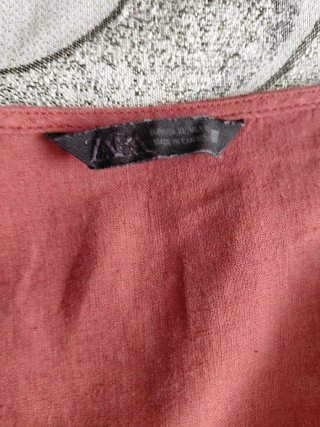 Camisa Zara Rojo teja Talla XL
