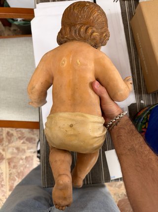 Gran Niño Jesús antiguo de Olot P. Lloret +50cm