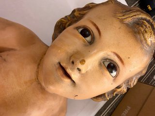 Gran Niño Jesús antiguo de Olot P. Lloret +50cm