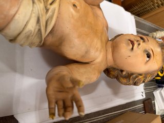 Gran Niño Jesús antiguo de Olot P. Lloret +50cm