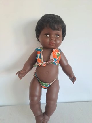 Muñeco Antiguo con Conjunto Estampado