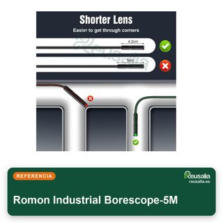 Romon Endoscopio cámara inspección 1080p 5m