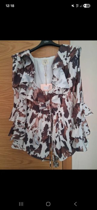 Camisa Fetiche Suances Estampado Animal Talla L