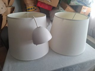 Lámparas de tela IKEA (2 unidades)