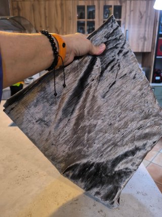 Retal de Tela de Pana Gris 1,50x140m (ancho)