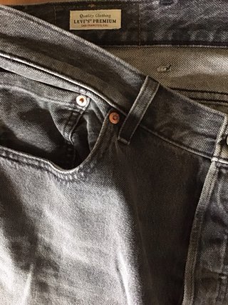 Levi's 501 W38 L34 Gris Recto