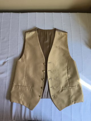 Chaleco de Boda Dorado