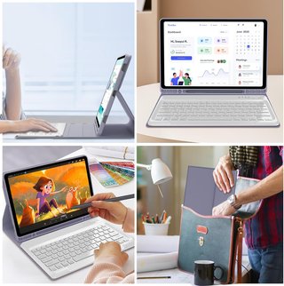 Funda teclado Samsung Tab S10+ 12.4 lila