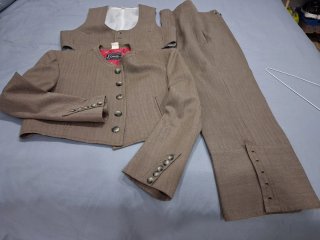Traje de corto hombre beige/marrón