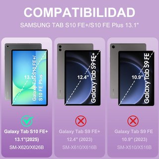 Funda con Teclado para Samsung Tab S10 FE+ 13.1