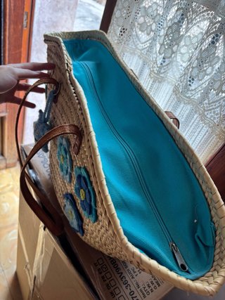 Bolso Cesta Grande con Decoración