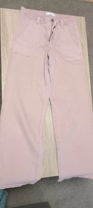 Vaqueros Mango rosa palo
