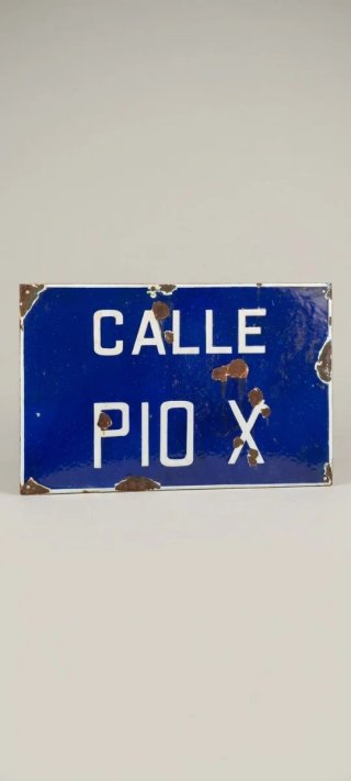 Placa de Calle Antigua Pio X