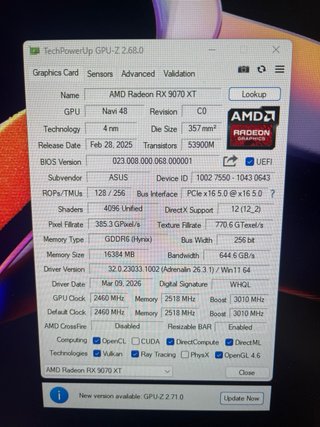 ASUS Prime Radeon RX 9070 XT 16GB GDDR6 #321ZZV