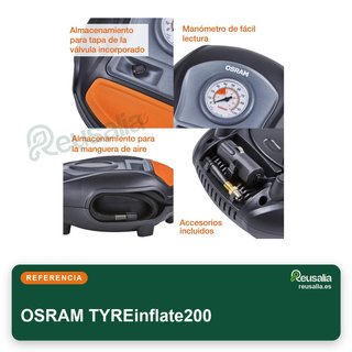 OSRAM TYREinflate200 compresor portátil aire