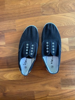 Zapatillas planas negras talla 39