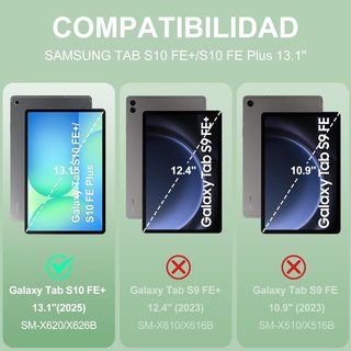 Funda Teclado Samsung Tab S10 FE+ 13.1 Verde