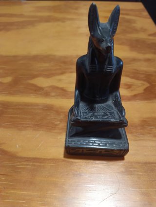 Figura Egipcia de Anubis 14 cent aprox