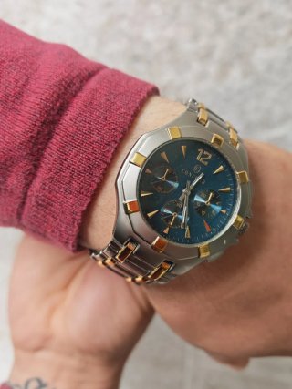 Reloj Concord Bicolor Cronógrafo Swiss Made