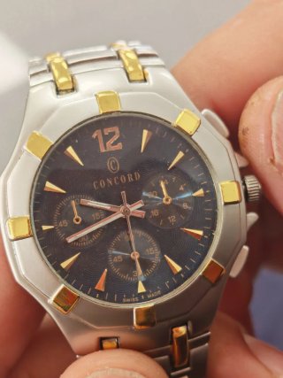 Reloj Concord Bicolor Cronógrafo Swiss Made