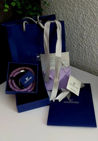 Pulsera/Gargantilla Swarovski Stardust Lila