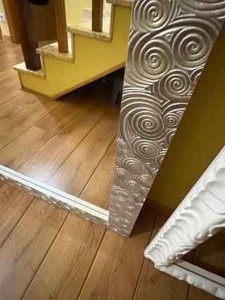 Espejo grande diseño plata