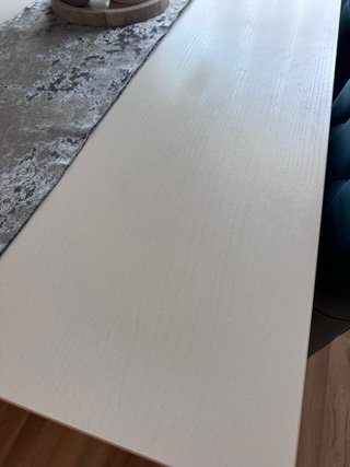 Mesa de Comedor de Madera Blanca