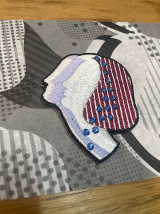 Broche/Parche Bordado Diptyque NUEVO