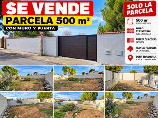 SE VENDE PARCELA DE 500 m² – MEJORADA DEL CAMPO