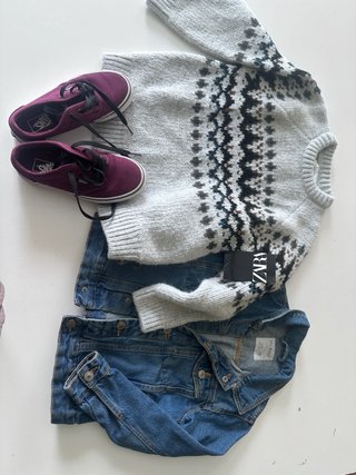 Conjunto Zara Jersey y Vans Ropa 4/5 años