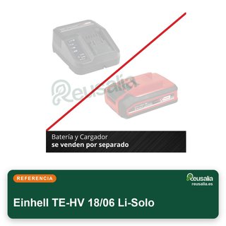 Einhell aspiradora mano TE-HV 18/06 Li-Solo