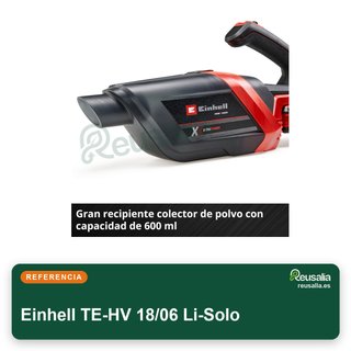 Einhell aspiradora mano TE-HV 18/06 Li-Solo