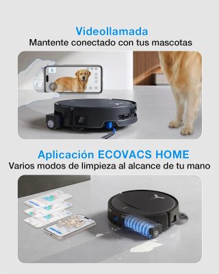 Robot Aspirador Ecovacs T80S con 3 años garantia