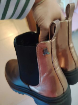 Stivaletti Lancetti color oro