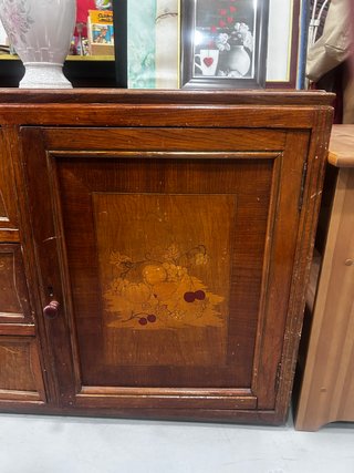 Aparador vintage madera con marquetería