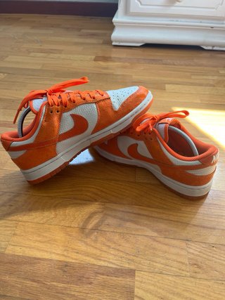 Zapatillas Nike Dunk Low en anaranjado agrietado