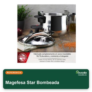 Magefesa Star Bombeada olla express 6L