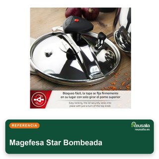 Magefesa Star Bombeada olla express 6L