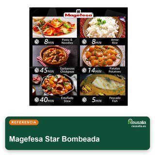Magefesa Star Bombeada olla express 6L