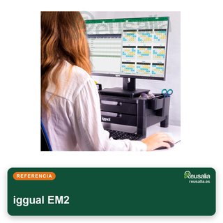 iggual elevador monitor con cajones ajustable