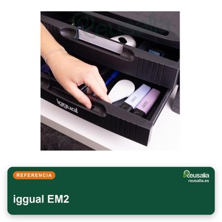 iggual elevador monitor con cajones ajustable