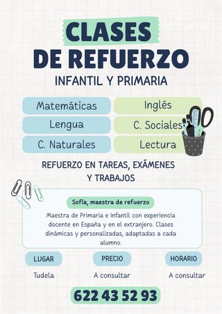CLASES DE REPASO NIVEL INFANTIL Y PRIMARIA