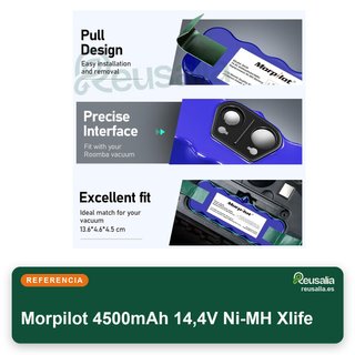 Morpilot 4500mAh 14,4V Ni-MH Xlife Batería Ni-MH