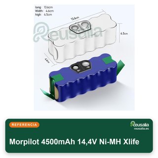 Morpilot 4500mAh 14,4V Ni-MH Xlife Batería Ni-MH
