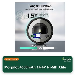Morpilot 4500mAh 14,4V Ni-MH Xlife Batería Ni-MH