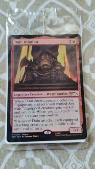 Magic The Gathering Dain Ironfoot Promo Sellado